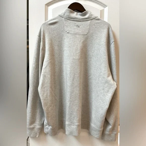 Tommy Bahama Cotton Half Zip - Picture 3 of 4